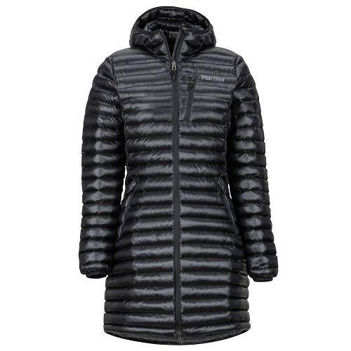 Marmot Down Jacket Black NZ - Long Avant Jackets Womens NZ6754908